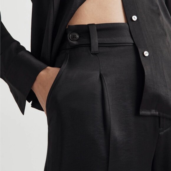 Madewell The Harlow Wide-Leg Pant in Satin 0P NWOT - Picture 4 of 6